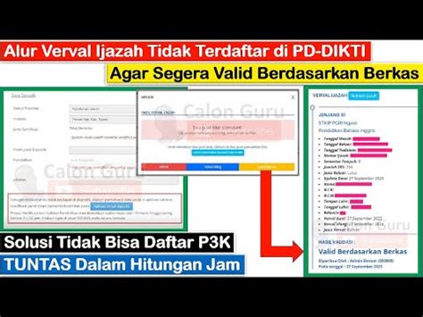 Live Cara Verval Ijazah Tidak Terdaftar Di Pd Dikti Langsung Valid