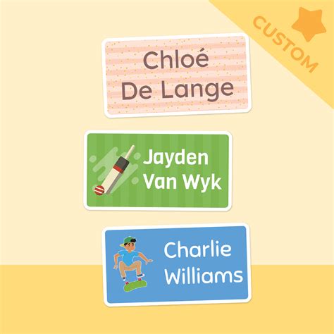 Colour Book Labels - 21 Personalised Labels | Labels4school – Labels4School