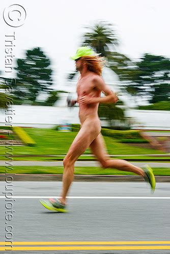 Naked Runner Bay To Breaker Footrace San Francisco