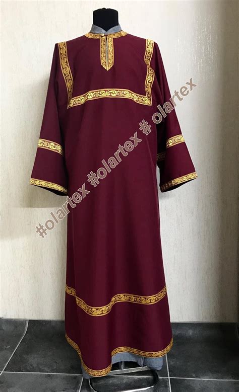 Altar Boy Dalmatic Robe Altar Reader Vestments Embroidered Cross Patch Reader Vestment