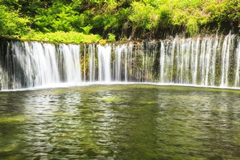 Shiraito waterfall 3 stock image. Image of river, ethereal - 40236371