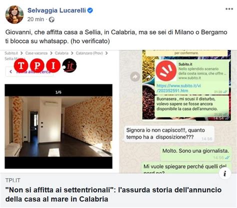 Non Si Affitta Ai Settentrionali L Articolo Denuncia Di Selvaggia