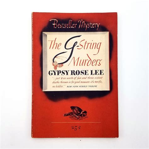 Vintage Mystery The G String Murders 1941 By Gypsy Rose Lee