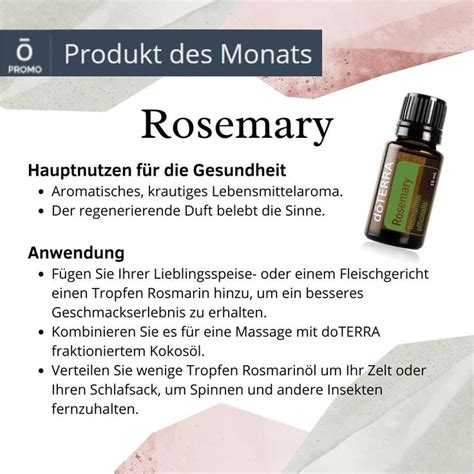 Erhalte Das Gratis Produkt Des Monats Ml Rosmarin Als Geschenk Von