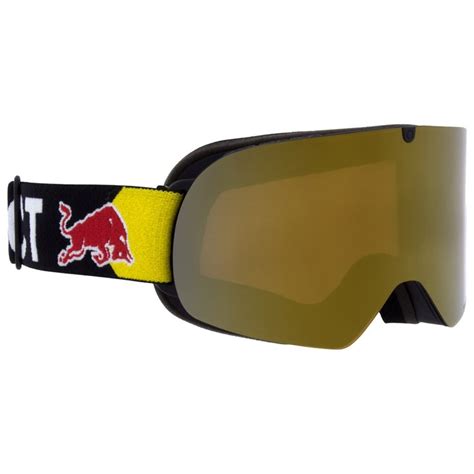 Skibrille Red Bull Spect Soar Matt Black Orange Gold Mirror Winter