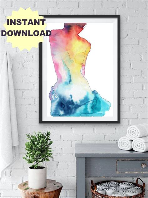 Printable Nudeart Wall Decor Woman Painting Body Poster Female Nude