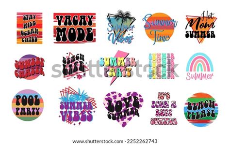 Vintage Summer Beach T Shirt Designs Stock Vector (Royalty Free ...