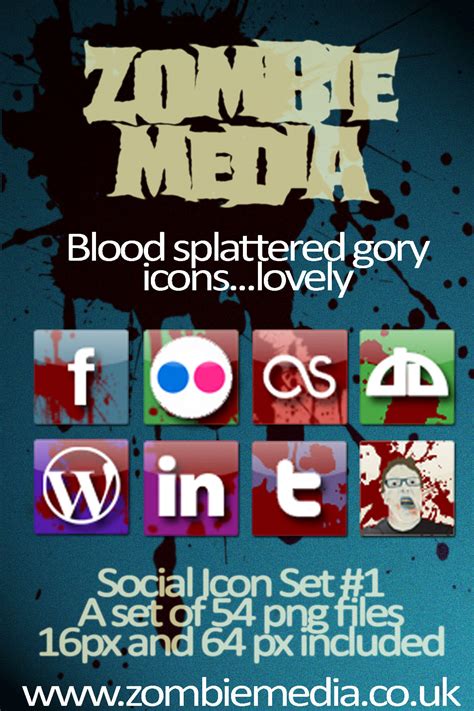 Zombie Media Bloody Icons By Zombiemedia75 On Deviantart