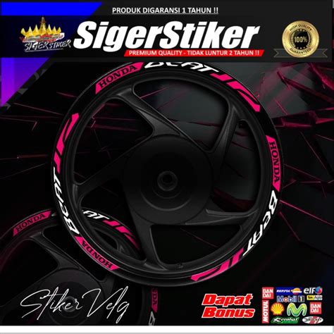 Jual Stiker Velg Beat Fi Esp Street Deluxe Pop Sticker Velg Veleg