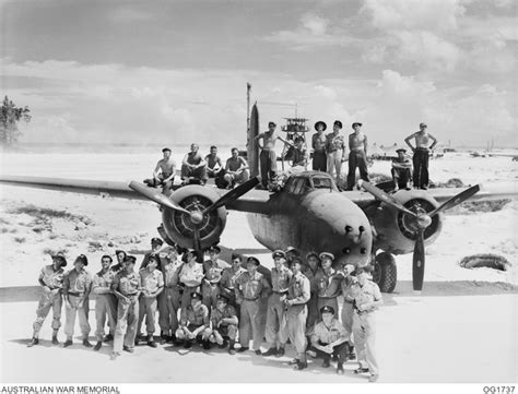 Noemfoor Island Dutch New Guinea Group Portrait Of Pilots