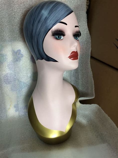 Hand Painted Mannequin Head For Hat Wig And Collection Etsy