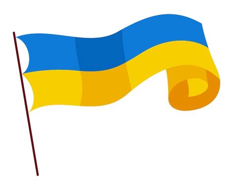 Premium Vector Ukrainian Flag Ukraine Flag On White Background