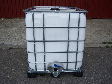 Class IBC Tank Container Regenwassertank 1000L Weiß Algenschutz auf