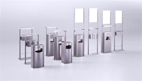 Stainless Steel Waste And Recycling Bins For Airports Auweko Gmbh