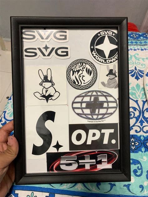 Svg X Opt Sticker All Rm150 Mens Fashion Activewear On Carousell