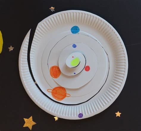 Paper Plate Solar System In Solar System Crafts Solar System