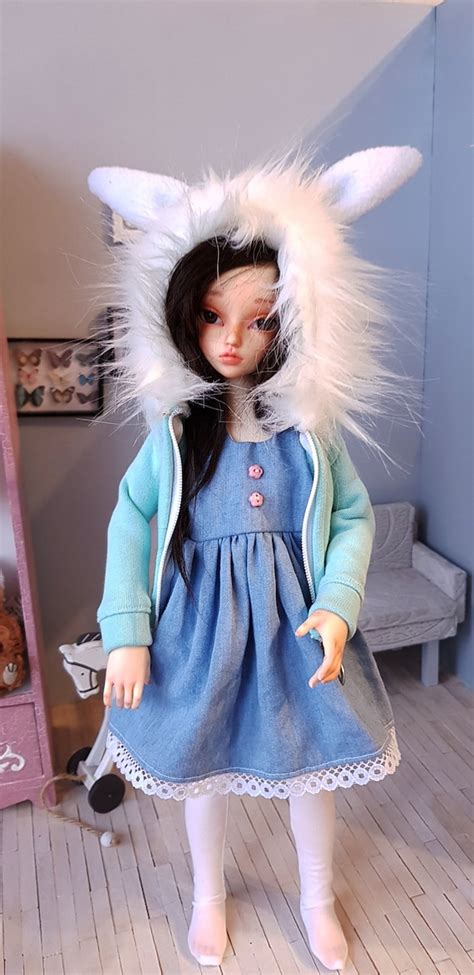 Dolls Action Figures Bjd Clothes Long Hooded Cape For Msd Bjd Doll