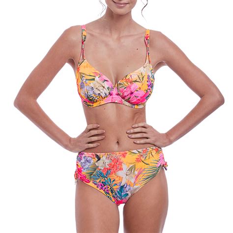 Fantasie Swim Anguilla Gathered Full Cup Bikini Top Storm In A D Cup Uk