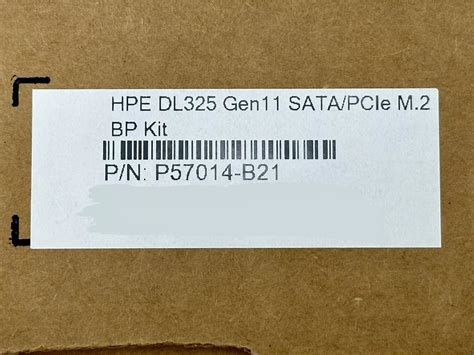 HPE DL325 GEN11 SATA/PCIE M.2 BP KIT PL-4Q (P57014-B21)