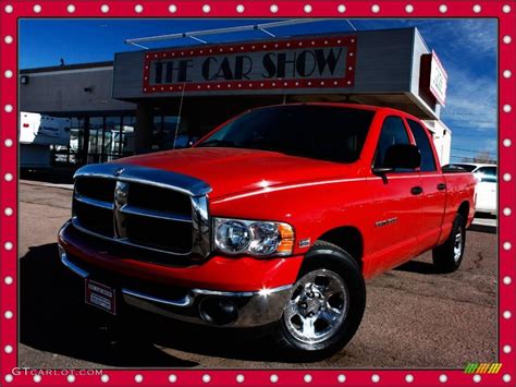 2003 Flame Red Dodge Ram 1500 SLT Quad Cab 25752187 Photo 2