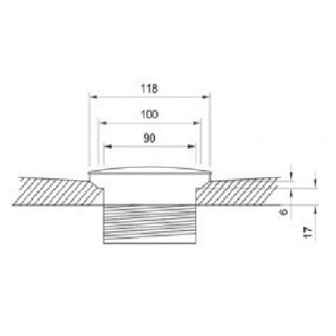 Crosswater 90mm High Flow Waste