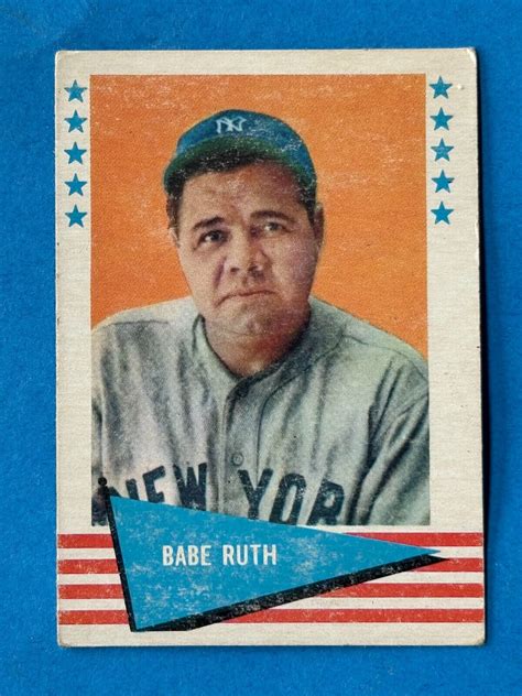 1961 FLEER ALL TIME GREATS 75 BABE RUTH EX NEW YORK YANKEES HOFer EBay