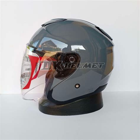 Jual Helm Half Face Kyt Kyoto R Solid Gorilla Grey Glossy Gorila Grey