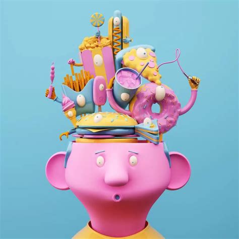 Se Inspire Essas Ilustrações 3D Criativas DESIGNE