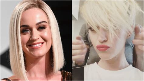 Katy Perry Debuts New Platinum Pixie Cut