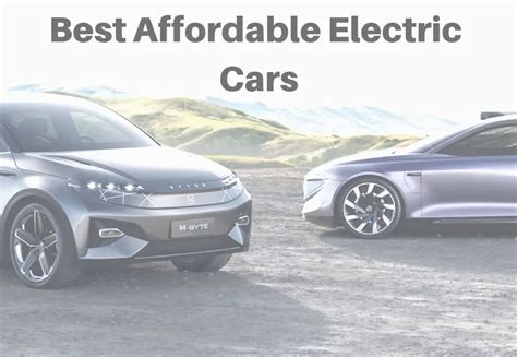 Best Affordable Electric Cars- Cheapest Electric Cars 2019- Vehiclesuggest