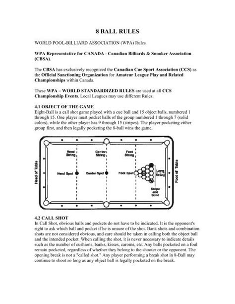 Pool Rules Table Scratch On 8 Ball | Bruin Blog