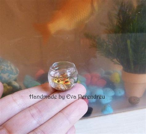 Miniature Glass Fishbowl For Dollhouse Scale Th Bjd