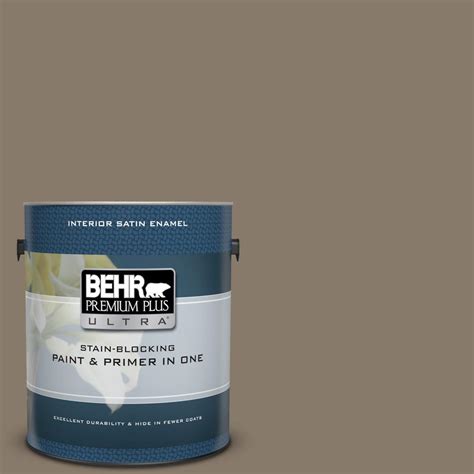 Behr Premium Plus Ultra Gal Ul Native Soil Satin Enamel