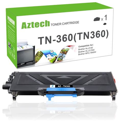 Brother Tn360 Black Toner Cartridge Compatible 1 Pack Aztech Supplies