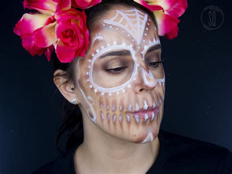 Sugar skull makeup look