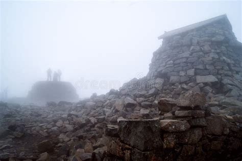 Ben Nevis Summit Observatory In The Mist Stock Photo - Image: 26380668