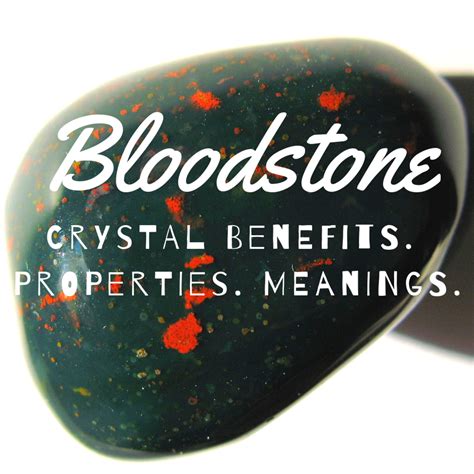 Bloodstone Properties And Spiritual Meaning Remedygrove