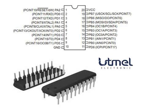 Attiny Bit Avr Microcontroller Pinout Features Specs Off