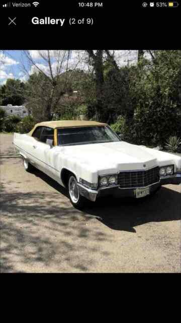 Cadillac Deville Coupe Convertible White Rwd Automatic Chrome Gold