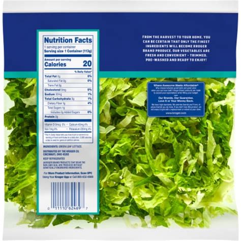 Kroger® Shredded Green Leaf Lettuce 4 Oz Kroger