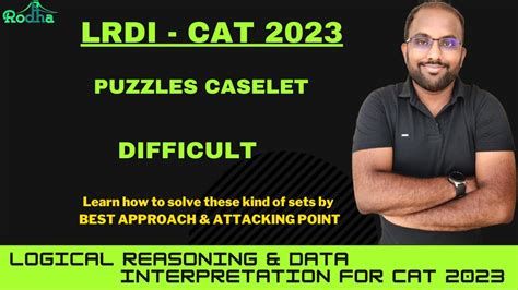 Difficult Set On Puzzles I Logical Reasoning I Lrdi I Days To Cat