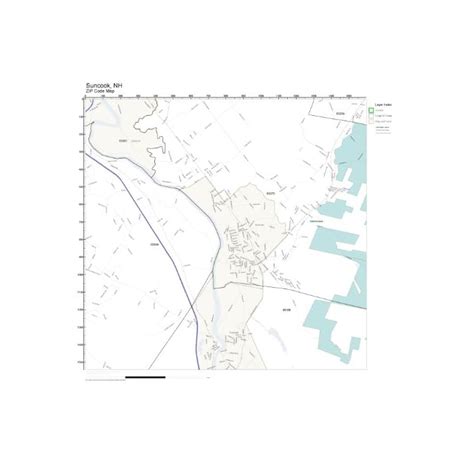 Buy Zip Code Wall Map Of Suncook Nh Zip Code Map Laminated Online At