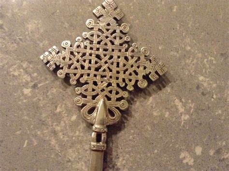 Ethiopian Coptic Priests Hand Cross Lalibella Design Silver Etsy