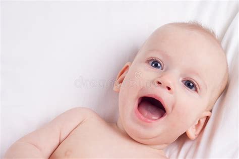 Laughing Baby Stock Image Image Of Head Childhood Caucasian 27865761