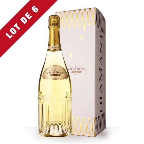 Lot De 6 Champagne Vranken Diamant Brut 75cl Etui La Cave Cdiscount