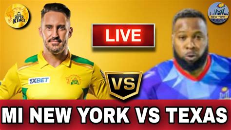 Mlc Live Tsk Vs Miny Live Texas Super Kings Vs Mi New York Live