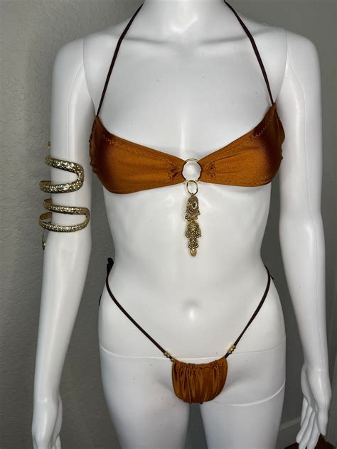 Snake Micro Bikini Stripper Outfit Bandeau Micro Bikini Halloween