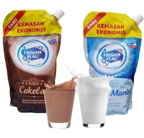 Susu Frisian Flag Bendera Kental Manis Pouch Putih Pcs Coklat