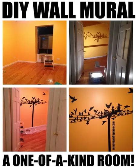 How To Make A DIY Wall Mural Painting RemoveandReplace