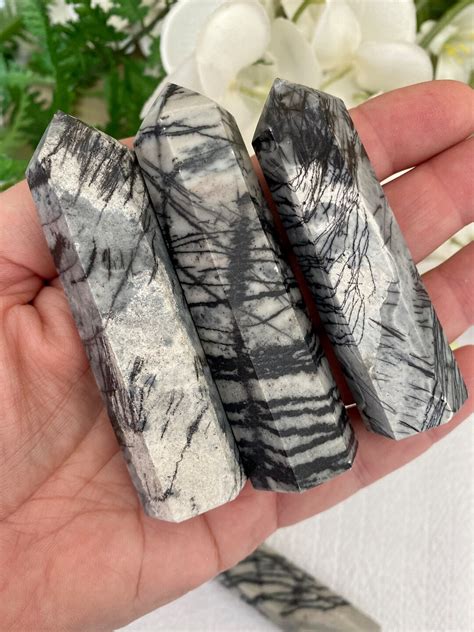 spiderweb crystal towers net jasper stone  choose etsy